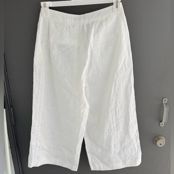 N A-K D     White Linen High-Waist Culottes size 6 NWT - Picture 8 of 16